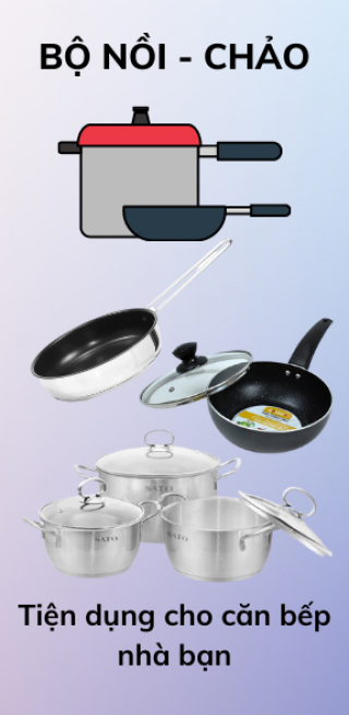 Bộ nồi - Chảo - Dao
