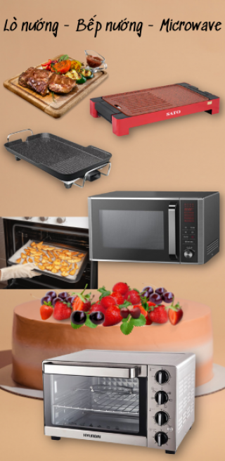 LÒ NƯỚNG, BẾP NƯỚNG, LÒ VI SÓNG